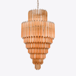 Raphael Glass Chandelier – Modern Tiered Prism Pendant Light