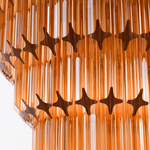 Raphael Glass Chandelier – Modern Tiered Prism Pendant Light