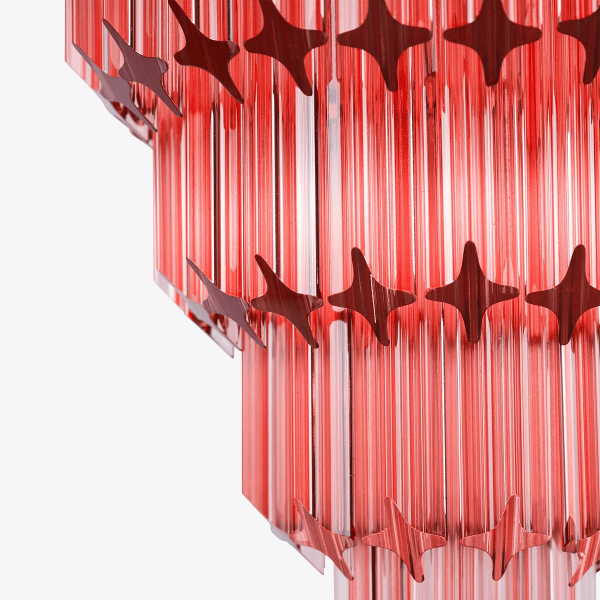 Raphael Glass Chandelier – Modern Tiered Prism Pendant Light