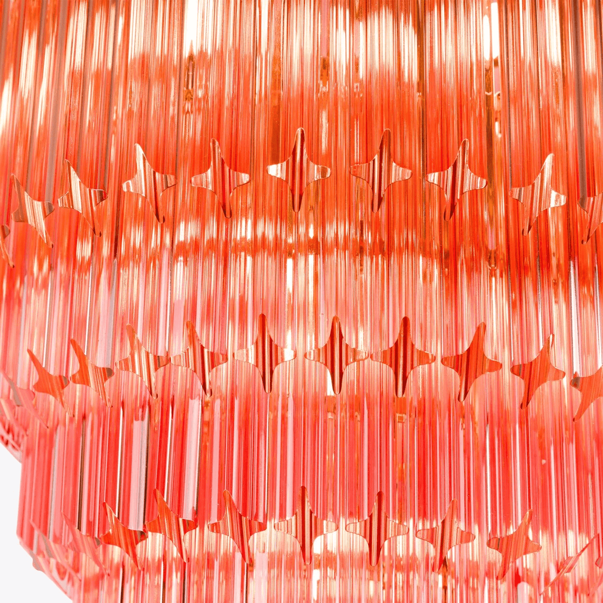 Raphael Glass Chandelier – Modern Tiered Prism Pendant Light