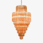Raphael Glass Chandelier – Modern Tiered Prism Pendant Light