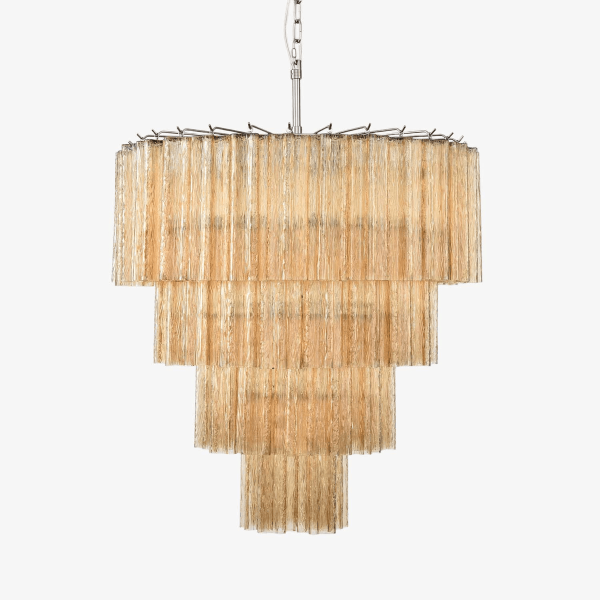 Serava Cascade Glass Chandelier – Modern Murano-Inspired Pendant Light for Dining Room and Foyer