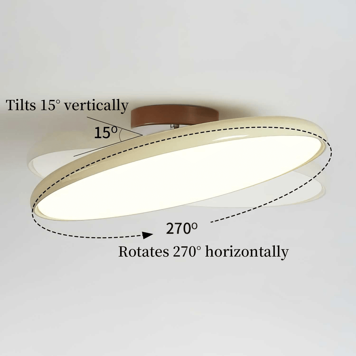 Drift Adjustable Ceiling Light – Modern LED Flush Mount for Living Room & Bedroom