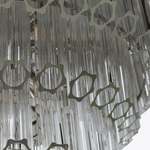 Clear Grande Palermo Chandelier – Modern Glass Tube Statement Light