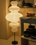 Chigiri Paper Tower Floor Lamp – Handmade Washi Paper Lantern Floor Light