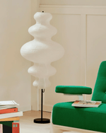 Chigiri Paper Tower Floor Lamp – Handmade Washi Paper Lantern Floor Light