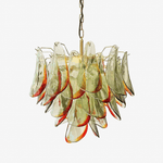 Marielle Glass Chandelier – Modern Art Deco Pendant Light for Dining Room & Foyer