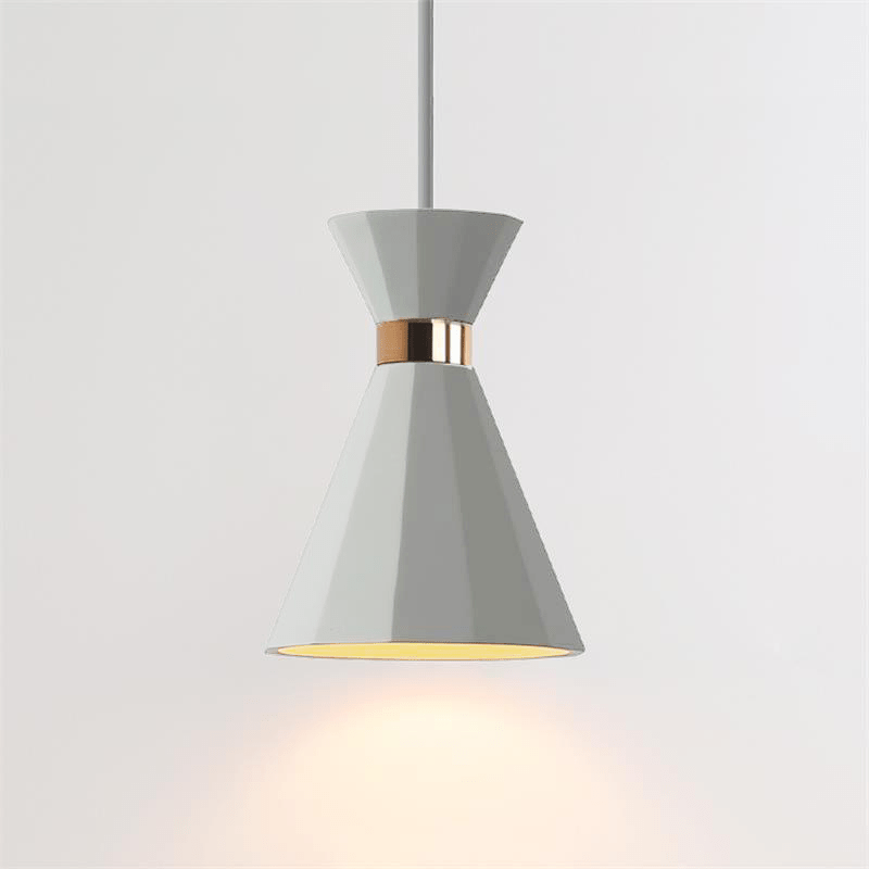 Sash Cement Pendant Light with Gold Accents