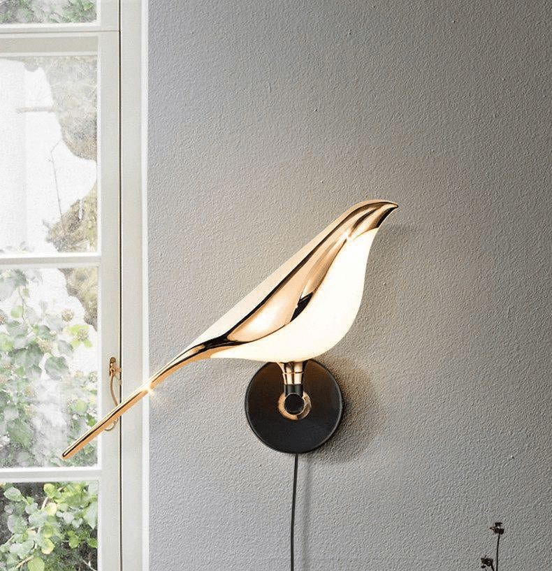 Nomi Plug-In Wall Sconce with Adjustable Bird Accent