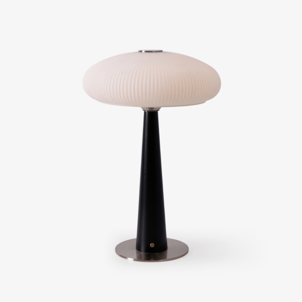 Aeruno Fluted Glass LED Table Lamp with Touch Dimming, Modern Sculptural Design