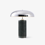 Aurelio Dome Table Lamp with Marble Base – Modern Sculptural Lighting