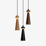 Loma Wood Pendant Light – Modern Minimalist LED Chandelier for Dining Room and Kitchen Island