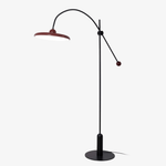 Lola Floor Lamp – Sculptural Modern LED Floor Lamp with Asymmetrical Red Shade