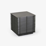 Grid Post Outdoor Light — Weatherproof Matte Black LED Post Lamp