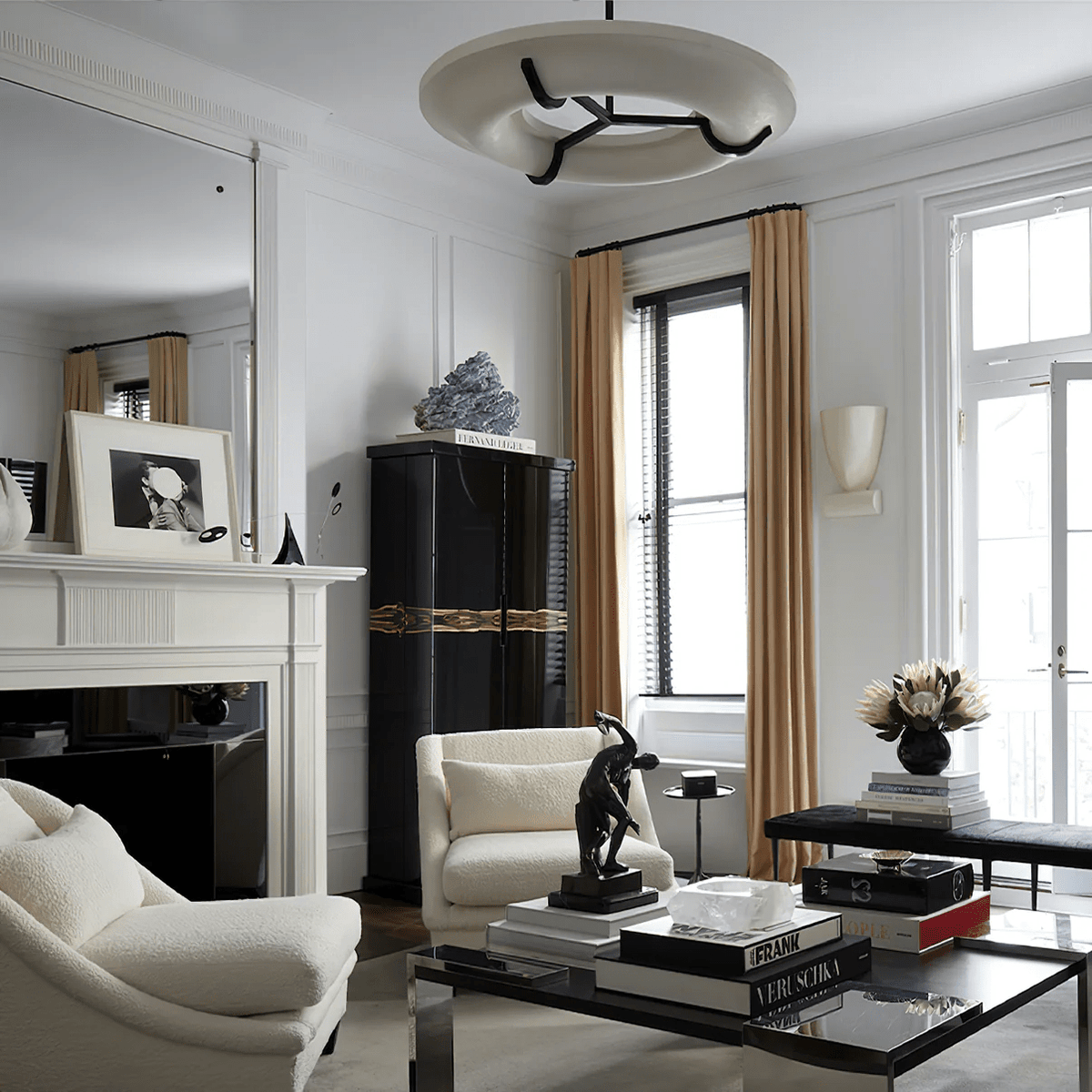 Carve Alabaster Ring Pendant Light – Modern Minimalist LED Chandelier