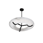 Carve Alabaster Ring Pendant Light – Modern Minimalist LED Chandelier