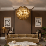 Vicenza Sputnik Chandelier — Modern Glass & Gold Designer Ceiling Light