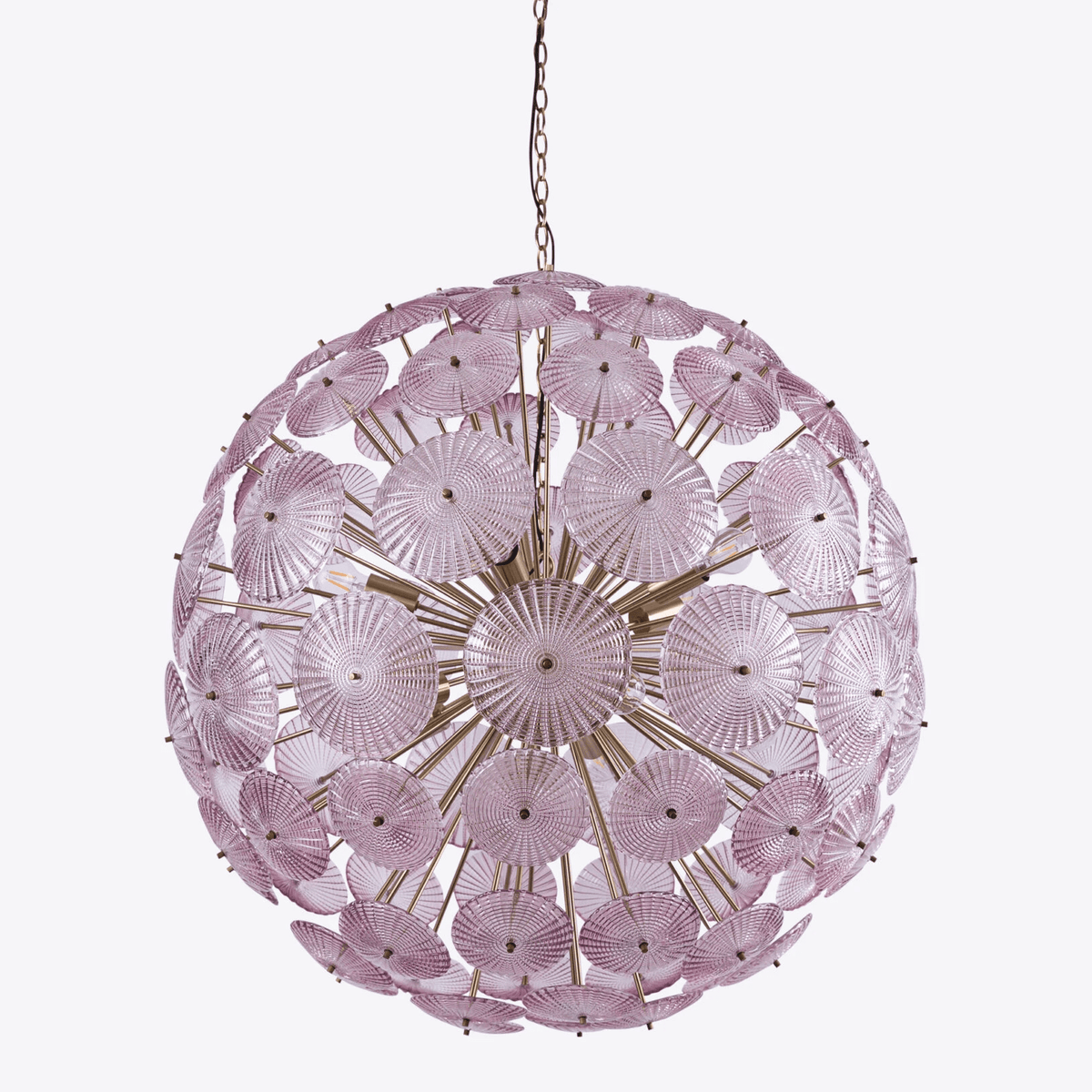 Vicenza Sputnik Chandelier — Modern Glass & Gold Designer Ceiling Light
