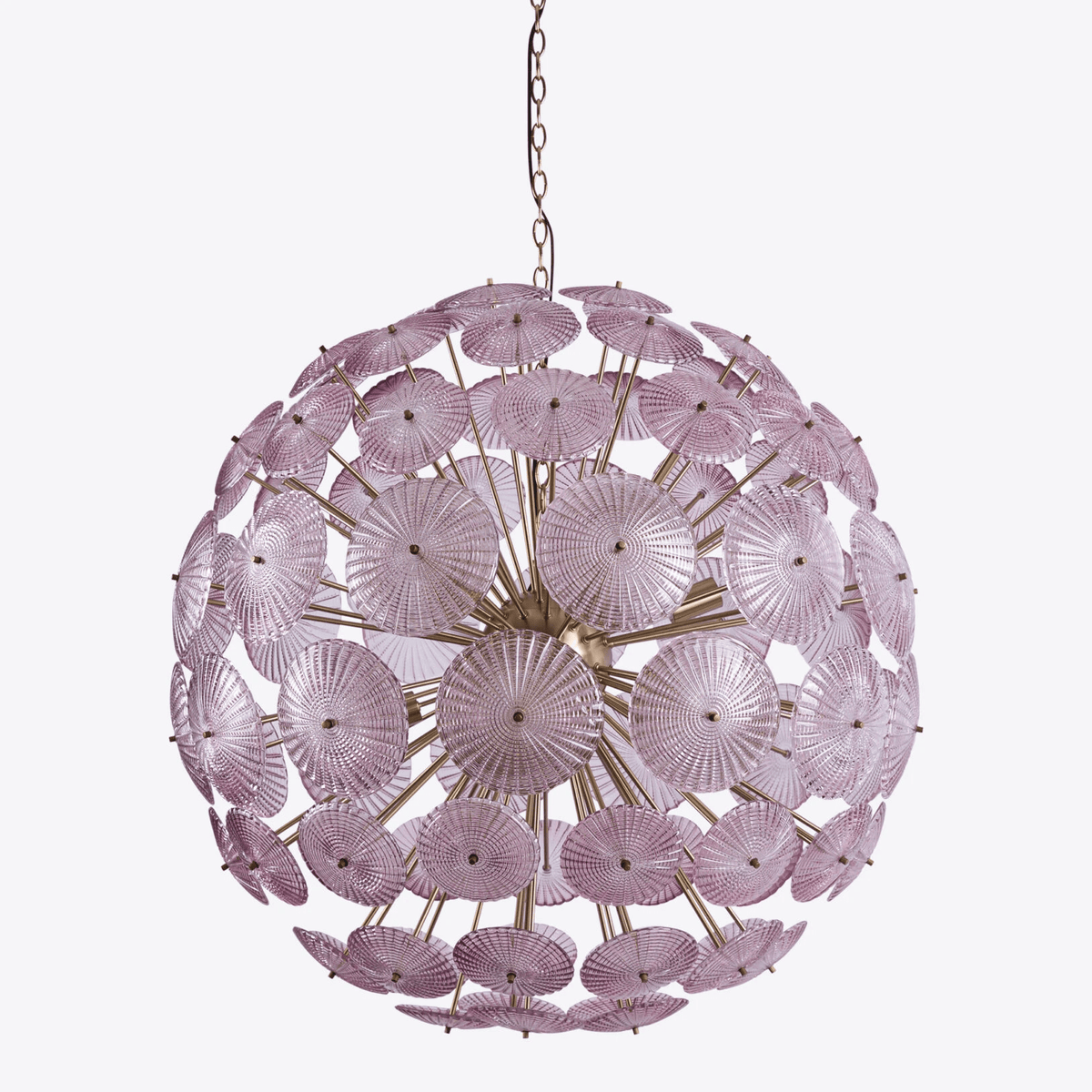 Vicenza Sputnik Chandelier — Modern Glass & Gold Designer Ceiling Light