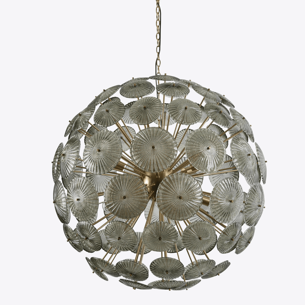 Vicenza Sputnik Chandelier — Modern Glass & Gold Designer Ceiling Light