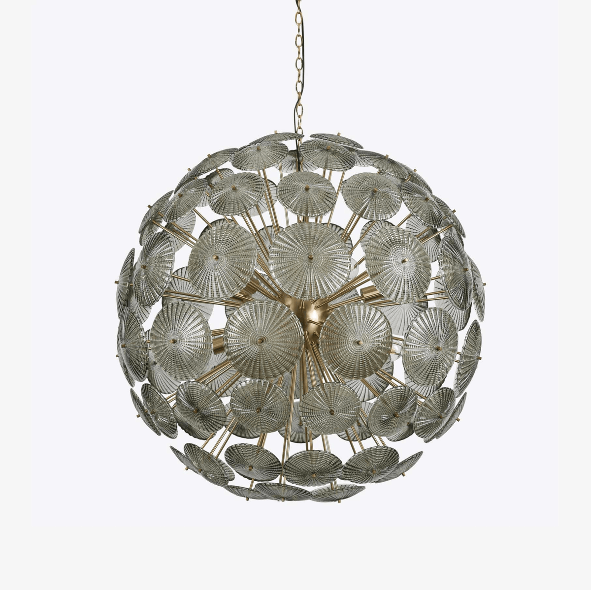 Vicenza Sputnik Chandelier — Modern Glass & Gold Designer Ceiling Light