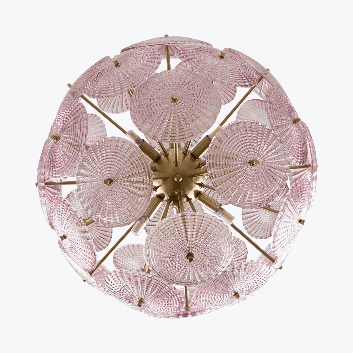 Vicenza Sputnik Chandelier — Modern Glass & Gold Designer Ceiling Light