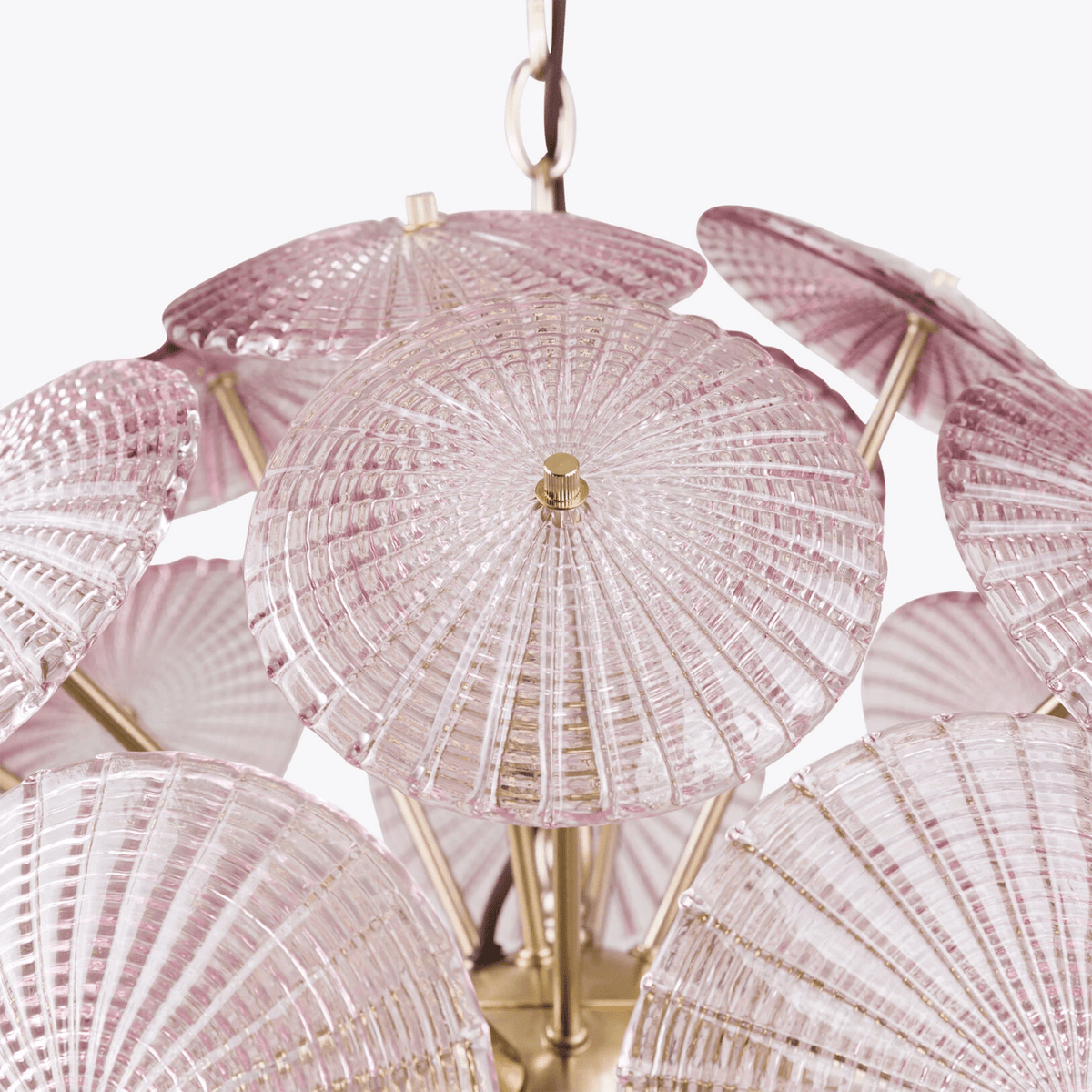 Vicenza Sputnik Chandelier — Modern Glass & Gold Designer Ceiling Light