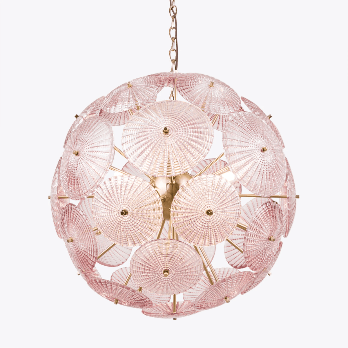 Vicenza Sputnik Chandelier — Modern Glass & Gold Designer Ceiling Light