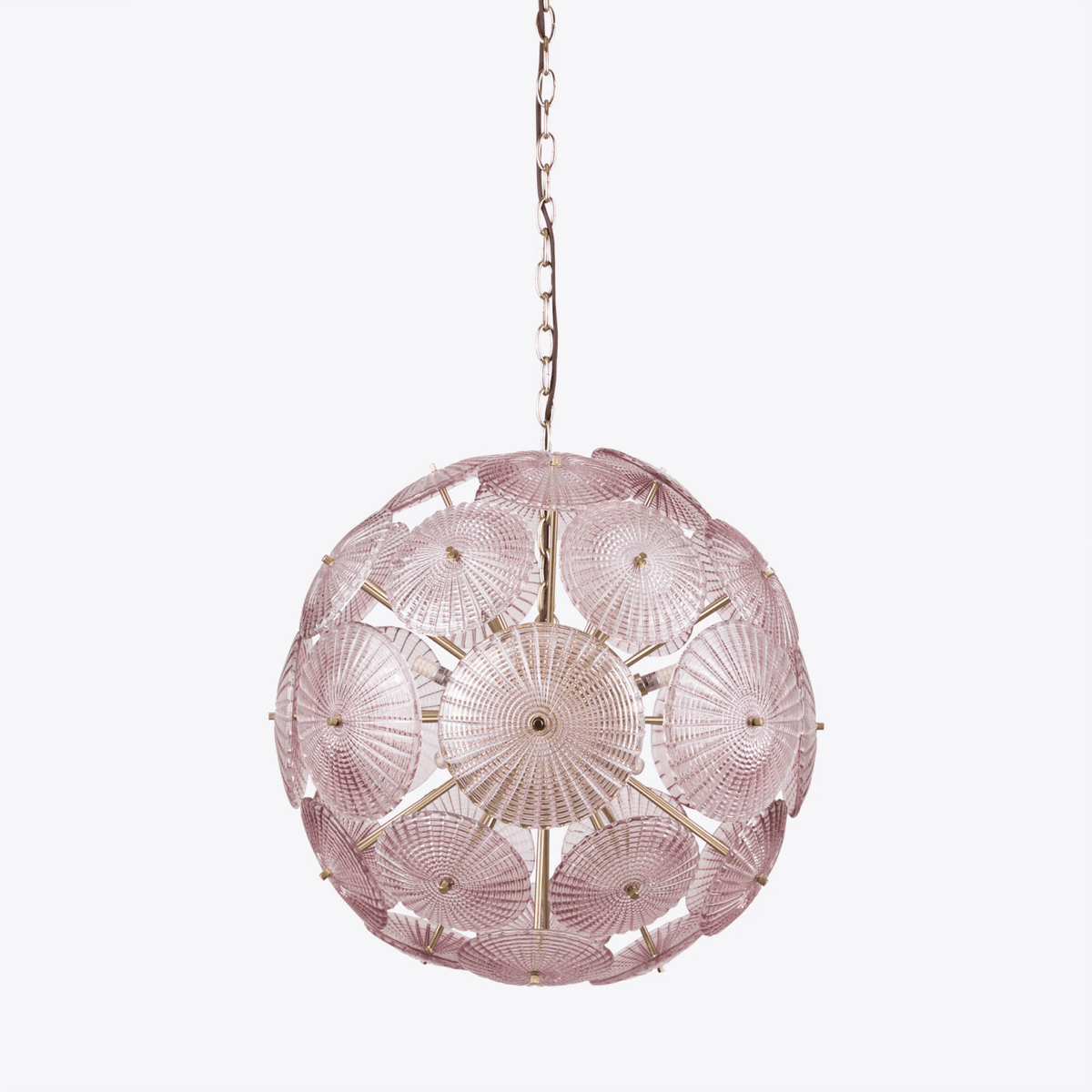 Vicenza Sputnik Chandelier — Modern Glass & Gold Designer Ceiling Light