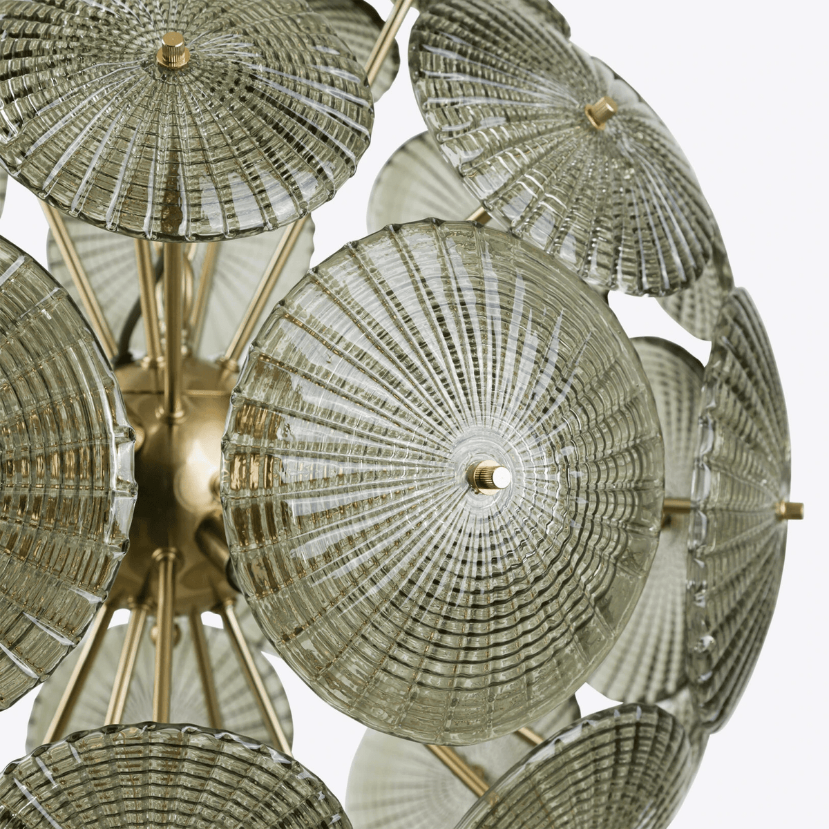 Vicenza Sputnik Chandelier — Modern Glass & Gold Designer Ceiling Light