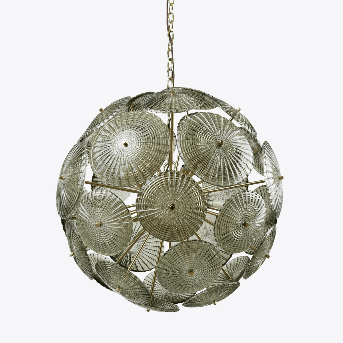 Vicenza Sputnik Chandelier — Modern Glass & Gold Designer Ceiling Light