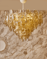 Vivara Glass Chandelier — Five-Tier Hand-Blown Art Glass Pendant Light