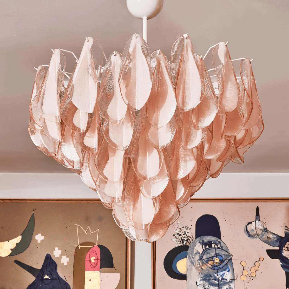 Vivara Glass Chandelier — Five-Tier Hand-Blown Art Glass Pendant Light