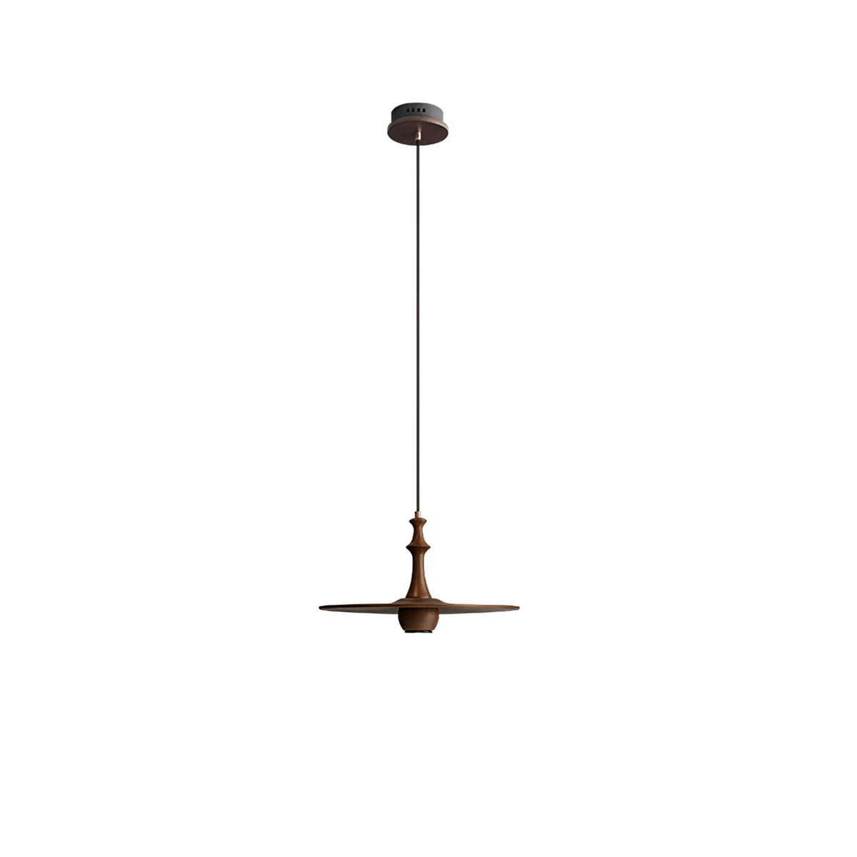 Wooden Spin Pendant Light – Modern Natural Wood Hanging Lamp for Dining Room & Living Room