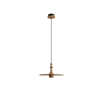 Wooden Spin Pendant Light – Modern Natural Wood Hanging Lamp for Dining Room & Living Room