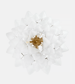 Lunara White Glass Chandelier – Modern Murano-Inspired Pendant Light for Dining Room and Living Room