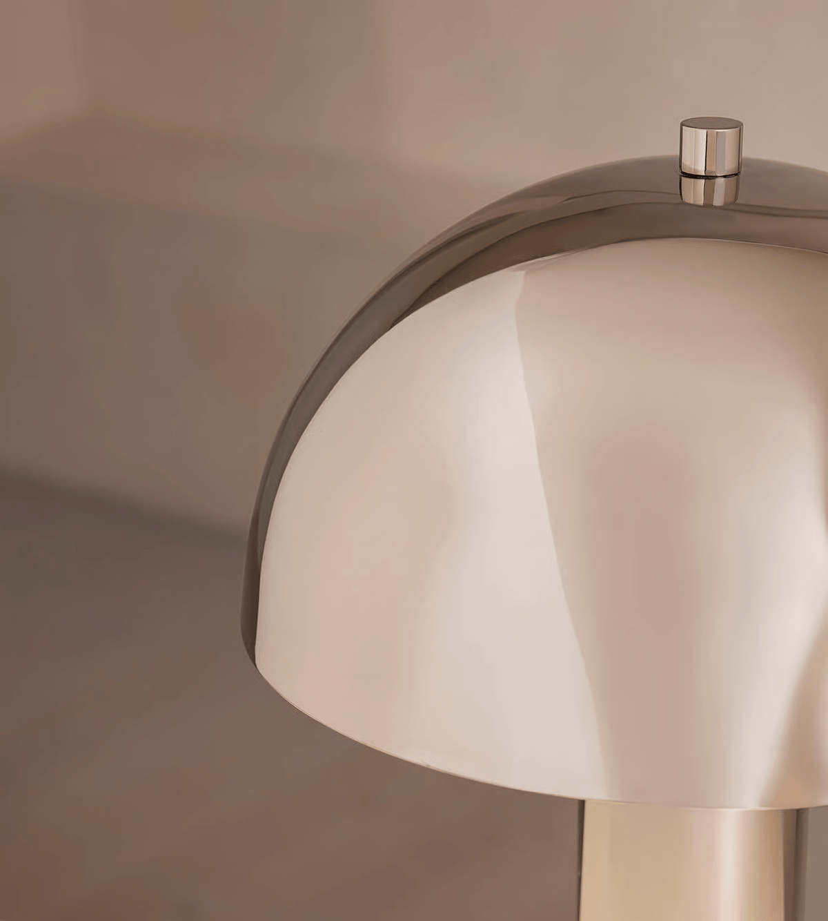 Luno Chrome Table Lamp with Green Marble Base – Modern Designer Desk Light