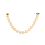 Halti Necklace Acrylic Chandelier with Gold Accents and Integrated LED