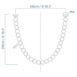 Halti Necklace Acrylic Chandelier with Gold Accents and Integrated LED