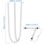 Halti Necklace Acrylic Chandelier with Gold Accents and Integrated LED