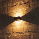 Nordic Minimalist Outdoor Up and Down Wall Light in Black Aluminum