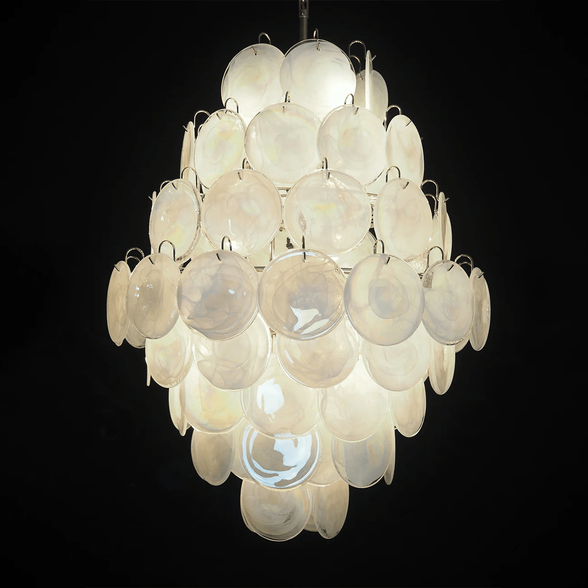 Rosa Glass Chandelier – Handcrafted Blown Glass Pendant for Modern Interiors
