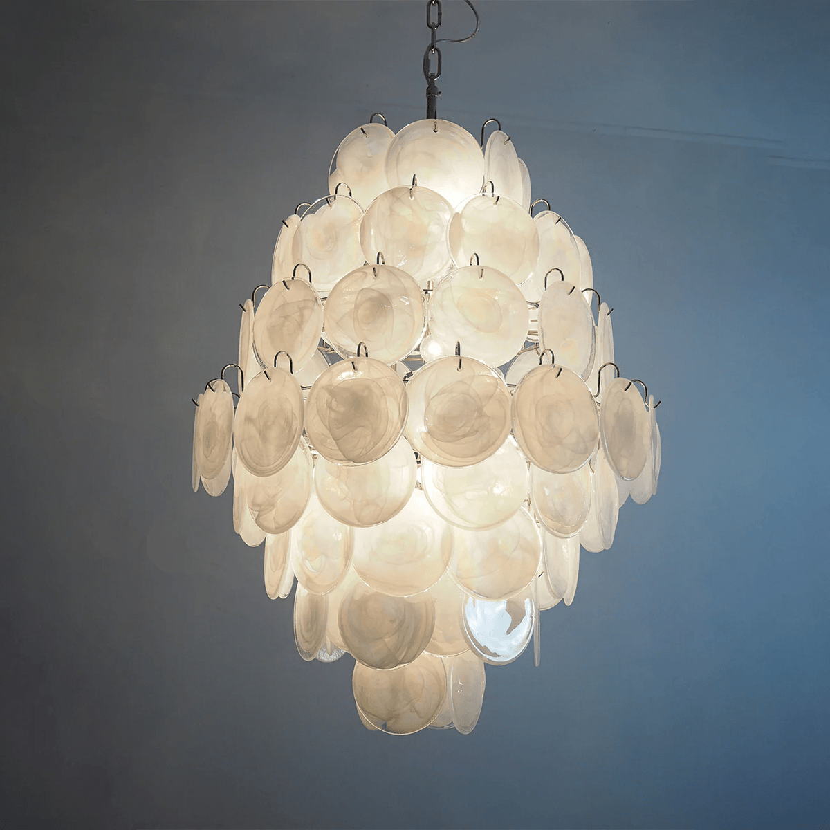 Rosa Glass Chandelier – Handcrafted Blown Glass Pendant for Modern Interiors