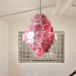 Rosa Glass Chandelier – Handcrafted Blown Glass Pendant for Modern Interiors