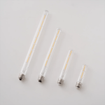 Tubular LED Filament Bulb in Clear Glass, E14/E27 Base