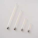 Tubular LED Filament Bulb in Clear Glass, E14/E27 Base