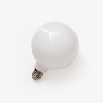 Lumière White Glass LED Bulb — E26/E27 Dimmable Replacement for Designer Fixtures