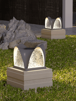 Sculptform Solar Outdoor Post Light – Modern Curved LED Garden Lamp