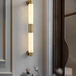 Alatar Alabaster Wall Sconce – Modern LED Wall Light in Gold or Black
