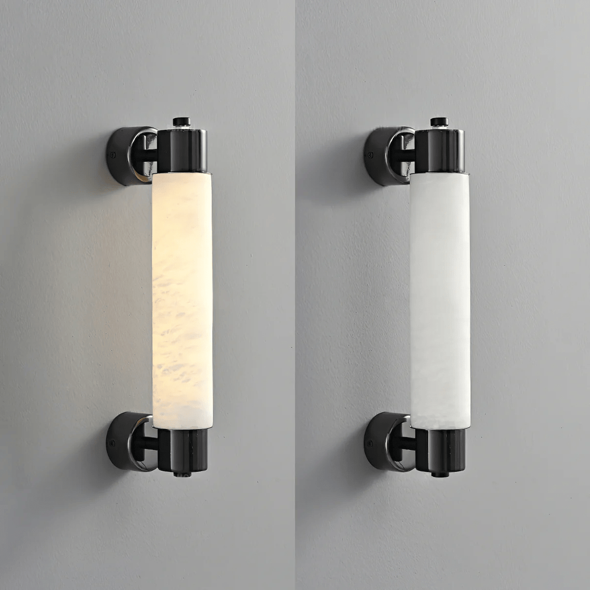 Alatar Alabaster Wall Sconce – Modern LED Wall Light in Gold or Black
